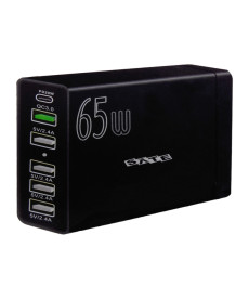 CARGADOR SATE A-R24U 5-USB/1-USB-C/65W/2V