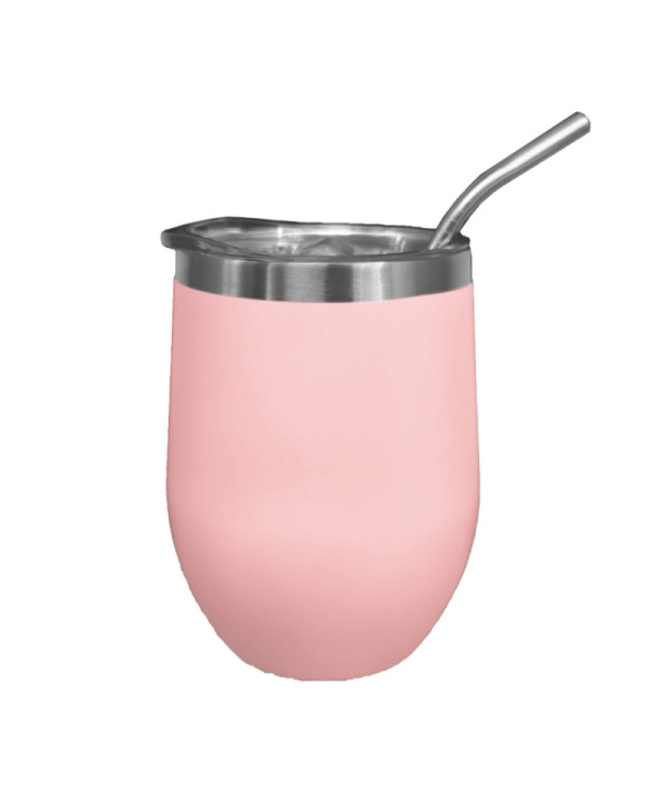 Vaso térmico de acero rosado 360ML
